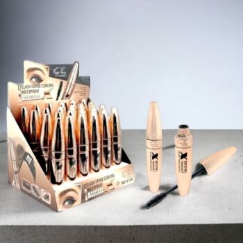 Présentoir de 24 (soit 1,40€ unité) : Mascara noir Waterproof DENSE CURLING "X" – Image 2