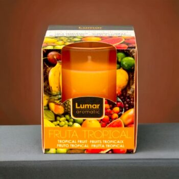 Pack de 12 (soit 1,90€ piéce) - Bougie parfum fruits tropicaux – Image 2