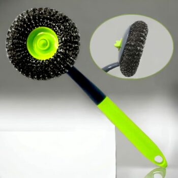 Lot de 12 (soit 1,87€ unité) : Brosse avec tampon à récurer de 28 cm