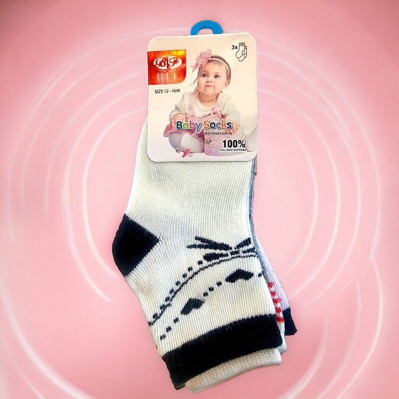 chaussette bébé fille (8) Lot de 48 paires (soit 0,40€ la paire) de Chaussettes Bébé Coeur et Ancre - 0-24 mois – Image 5