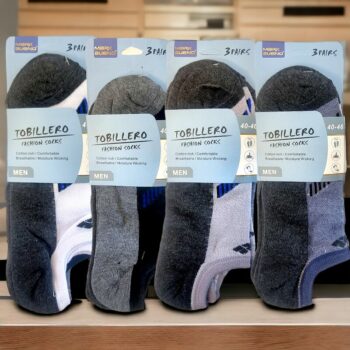 Lot de 36 paires (soit 0,34€ la paire) de Chaussettes courtes bicolores - 40/46
