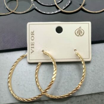 Présentoir de 10 Paires (2,40€ la paire) : Boucles d'Oreilles Créoles