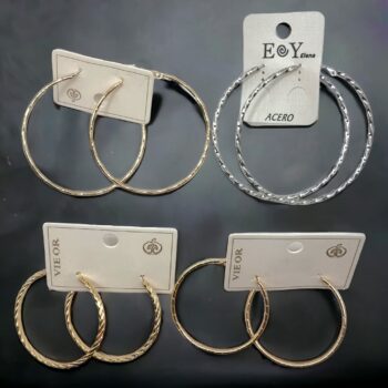 Présentoir de 10 Paires (2,40€ la paire) : Boucles d'Oreilles Créoles – Image 9