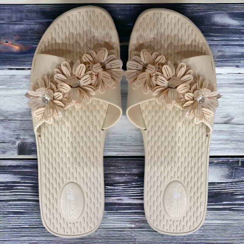 grossiste chaussures femmes sandales (12) Lot de 36 paires (soit 3,95€ la paire) de Sandales estivales à fleurs - 36 au 42 – Image 2