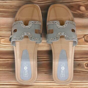 Lot de 36 paires (soit 3,95€ la paire) de Sandales chics estivales à strass - 36 au 42 – Image 3