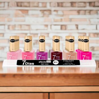 Lot de 24 (0,85€ pièce) : Vernis à ongles tenue 9 jours - 6 couleurs 9 jours "rose et marron – Image 2