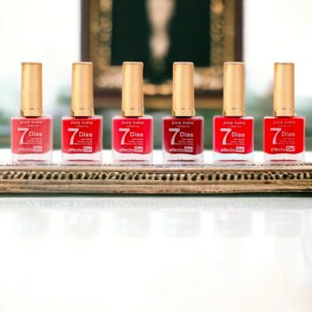Lot de 24 (0,85€ pièce) : Vernis à ongles tenue 9 jours - 6 couleurs rouge