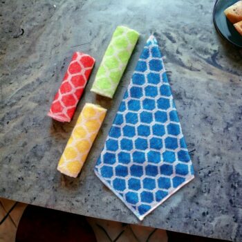 Lot de 36 (0,80€ unité) : Torchons à Motifs Colorés 42cm X 42cm – Image 2