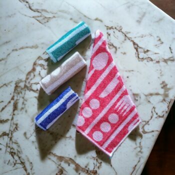 Lot de 36 (0,80€ unité) : Torchons à Motifs Colorés 42cm X 42cm – Image 4
