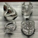 Lot de 10 (2,50€ unité) : Bague ajustable argentée en Acier Inoxydable