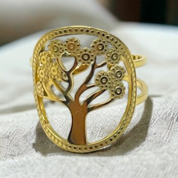 Lot mélangé de 10 (2,50€ unité) : Bague ajustable argentée et dorée en Acier Inoxydable – Image 3