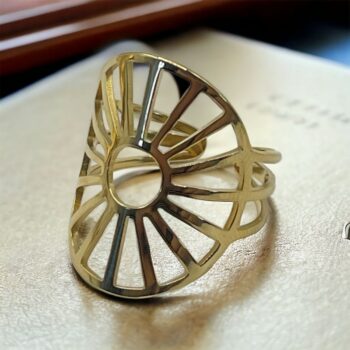 Lot mélangé de 10 (2,50€ unité) : Bague ajustable argentée et dorée en Acier Inoxydable – Image 10