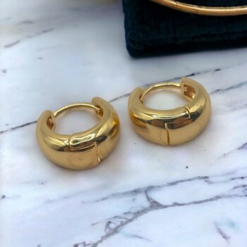 Lot mélangé de 10 (2,50€ la paire) : Paire de Boucles d'Oreilles dorées en Acier Inoxydable – Image 3