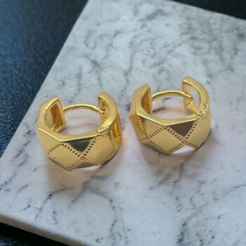 Lot mélangé de 10 (2,50€ la paire) : Paire de Boucles d'Oreilles dorées en Acier Inoxydable – Image 6