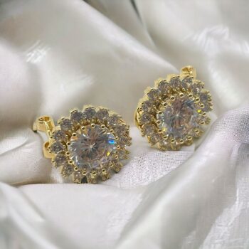 Lot mélangé de 10 (2,50€ la paire) : Paire de Boucles d'Oreilles dorées en Acier Inoxydable – Image 4