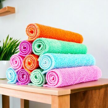 Lot de 12 (0,95€ unité) : Torchons molletonné en Microfibre – Image 3
