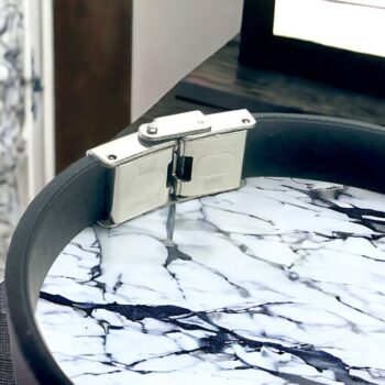 Lot de 20 (1,60€ unité) : Mélange De Bracelets homme Argentés et simili cuir noir – Image 5