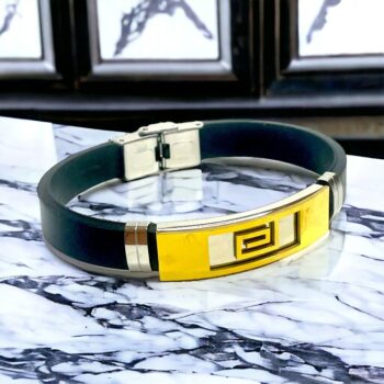 Lot de 30 (1,40€ unité) : Mélange De Bracelets homme Dorés et Argentés simili cuir noir – Image 11