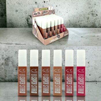 Lot de 24 (0,99€ pièce) : Lipgloss Kiss super star 24H - 6 couleurs – Image 2