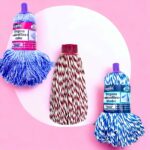 Lot de 12 (soit 2,10€ unité) : Serpillère colorée à motif