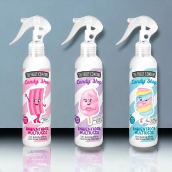 Mélange de 12 (1,80€ unité) : Spray Désodorisant Pour Maison Collection Candy - The Fruit Company – Image 5