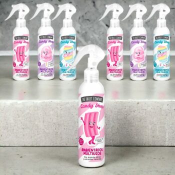 Mélange de 12 (1,80€ unité) : Spray Désodorisant Pour Maison Collection Candy - The Fruit Company – Image 6