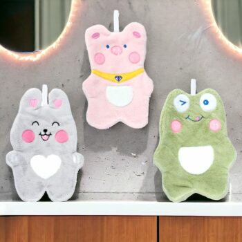 Lot de 12 (2,25€ unité) : Serviettes éponges pour les mains - Collection Cute Pastel – Image 4