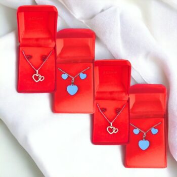 Lot de 20 Coffrets (2,20€ unité) : Collier et Boucles d'oreilles - Collection Acier Inoxydable Argentée – Image 2