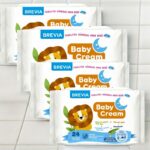 Lot de 12 (soit 0,9€ le paquet) : Paquet de 24 lingettes BABY CREAM ALOE VERA