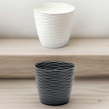 Lot de 12 (soit 1,95€ unité) : Pot en plastique pour fleurs 💐 et plantes - 15cm – Image 6