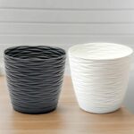 Lot de 12 (soit 2,20€ unité) : Pot en plastique pour fleurs 💐 et plantes - 17cm