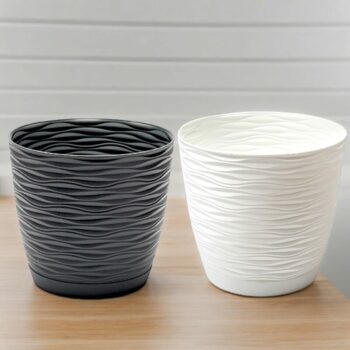 Lot de 12 (soit 1,95€ unité) : Pot en plastique pour fleurs 💐 et plantes - 15cm – Image 5