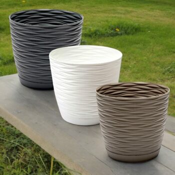 Lot de 12 (soit 1,05€ unité) : Pot en plastique pour fleurs 💐 et plantes - 11cm