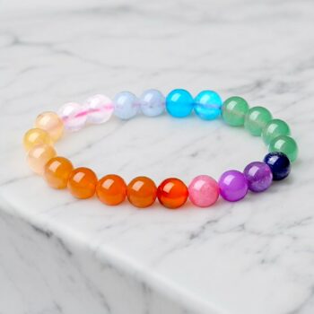 Ensemble de 30 (1,30€ unité) Bracelets en Pierre 7 Chakras - Mélange de Couleurs et Modèles Variés – Image 6