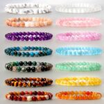 Ensemble de 25 (1,45€ unité) Bracelets en Pierre Mélange de toutes les couleurs - Mélange de 25 Couleurs Variés
