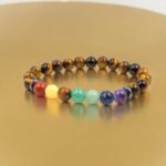 Ensemble de 30 (1,30€ unité) Bracelets en Pierre 7 Chakras - Mélange de Couleurs et Modèles Variés