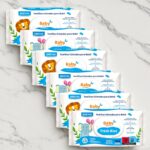 Carton de 24 (soit 0,90€ le paquet) : Lingette humide pour Bébé Brevia Baby Cream Fresh Aloe Vera - 80 par paquet