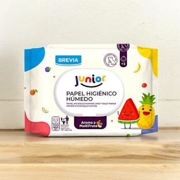 Carton de 24 (soit 1,65€ le paquet) : Paquet de Papier Toilette Humide Junior - 100 lingettes par paquet – Image 4