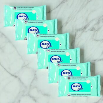 Carton de 24 (soit 1,1€ le paquet) : Sachet de 20 lingettes Bea fresh – Image 2