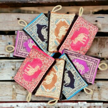 Bon mélange de 30 (soit 0,80€ pièce) : Porte-monnaies éléphants - Env 10 couleurs différentes dans le lot