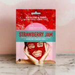 Mélange de 12 (soit 1,65€ pièce) : Masques Visage Revitalisants et Toniques à la Confiture de Fraise - IDC Institute