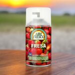 Pack de 6 (soit 1,50€ piéce) : Désodorisant Fraise 60 jours. Manuellement ou Compatible Diffuseur Air wick