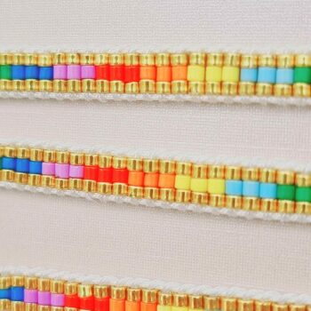 Mélange de 24 (1,70€ unité) : Bracelets Acier Inoxydable en Cordes et perle - Collection SUNLUXE – Image 2