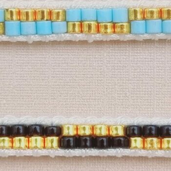 Mélange de 24 (1,70€ unité) : Bracelets Acier Inoxydable en Cordes et perle - Collection SUNLUXE – Image 6