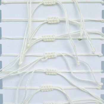 Mélange de 24 (1,70€ unité) : Bracelets Acier Inoxydable en Cordes et perle - Collection SUNLUXE – Image 5