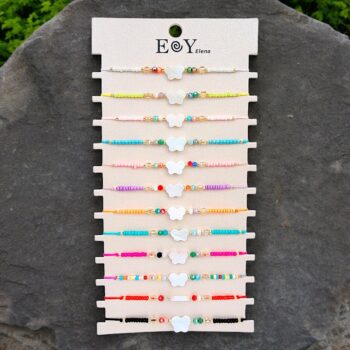 Mélange de 36 (0,95€ unité) : Bracelets en Cordes et perle - Collection SOL24 – Image 2