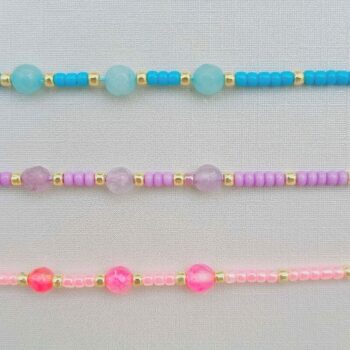 Mélange de 36 (0,95€ unité) : Bracelets en Cordes et Perles - Collection SUN24 – Image 2