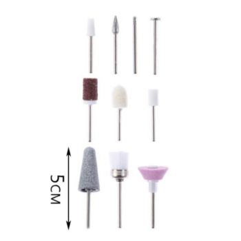 Lot de 6 (soit 3,95€ unité) : Ponceuse Ongles Portable avec 10 Accessoires – Image 2