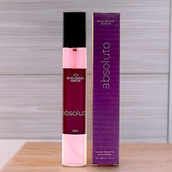 Lot de 10 (Soit 2€ pièce) : Eau de toilette générique femme Absoluto - Reyes Queens 33ml – Image 2