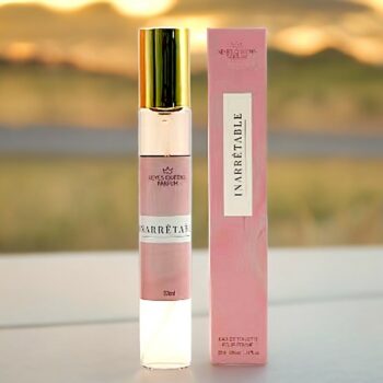 Lot de 10 (Soit 2€ pièce) : Eau de toilette générique femme Inarrêtable - Reyes Queens 33ml – Image 2